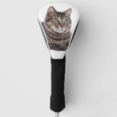 Gray Tabby Cat Golfheadcover (Voorkant)