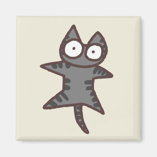 Gray Tabby Cat Magneet
