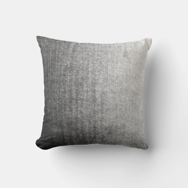 Gray Textured Ombre Pillow Kussen (Voorkant)