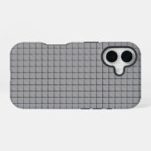 Gray Tile Pattern iPhone 16 Hoesje (Achterkant horizontaal)