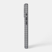Gray Tile Pattern iPhone 16 Hoesje (Linkerkant)