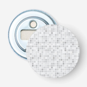 Gray Tiles Pattern Button Flesopener
