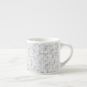 Gray Tiles Pattern Espresso Kop (Rechts)
