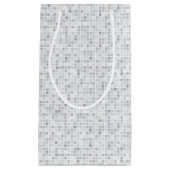 Gray Tiles Pattern Klein Cadeauzakje (Voorkant)