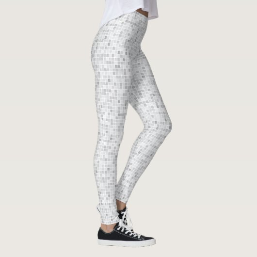 Gray Tiles Pattern Leggings (Rechts)