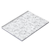 Gray Tiles Pattern Notitieboek (Linkerzijde)