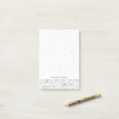 Gray Tiles Pattern Post-it® Notes (Op bureau)