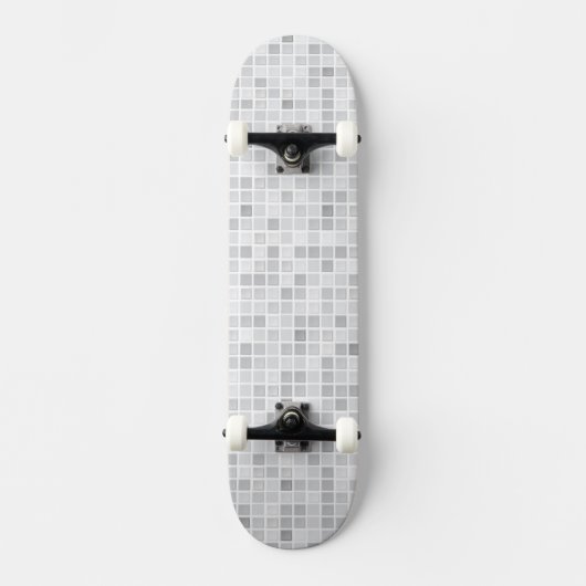 Gray Tiles Pattern Skateboard (Voorkant)