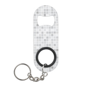 Gray Tiles Pattern Sleutelhanger Flessenopener