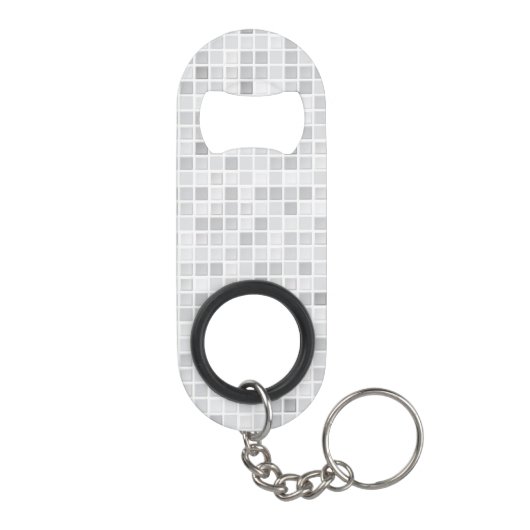 Gray Tiles Pattern Sleutelhanger Flessenopener (Achterkant)