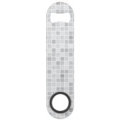 Gray Tiles Pattern Speed Flessenopener (Achterkant)