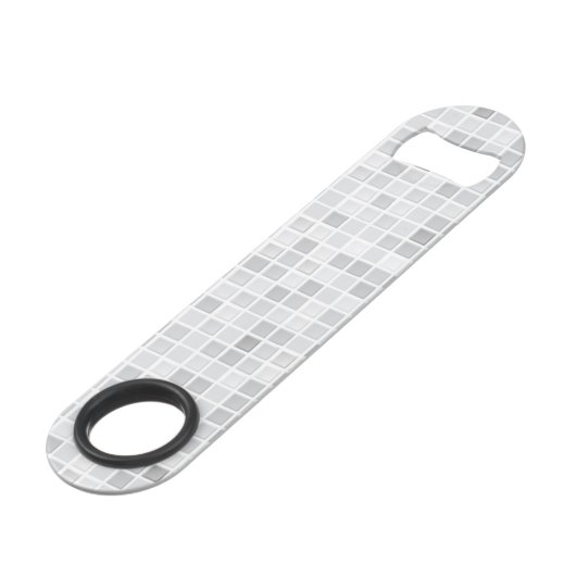 Gray Tiles Pattern Speed Flessenopener (Achterkant Gekanteld)