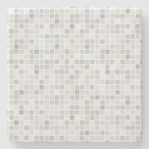Gray Tiles Pattern Stenen Onderzetter