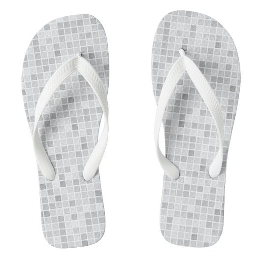 Gray Tiles Pattern Teenslippers (Voetbed)