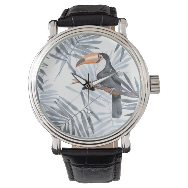 Gray Toucan Horloge (Voorkant)