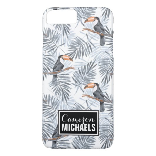 Gray Toucan | Jouw namen toevoegen Case-Mate iPhone Case (Achterkant)