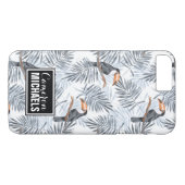 Gray Toucan | Jouw namen toevoegen Case-Mate iPhone Case (Achterkant (Horizontaal))