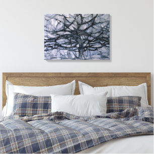 Gray Tree Canvas Afdruk