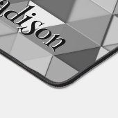 Gray triangle géométrie rétro motif Monogramme (Coin)