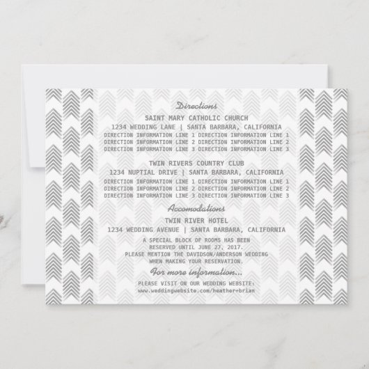 Gray Tribal Arrows Information Kaart (Voorkant)