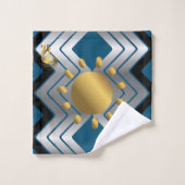 Gray Turquoise Sud-Ouest Or Kokopelli (Gant de toilette)