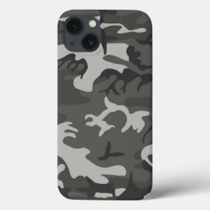 Gray Urban Camouflage Pattern iPhone 13 Hoesje