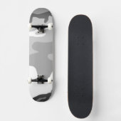 Gray Urban Military Camouflage Pattern Skateboard (Voorkant)