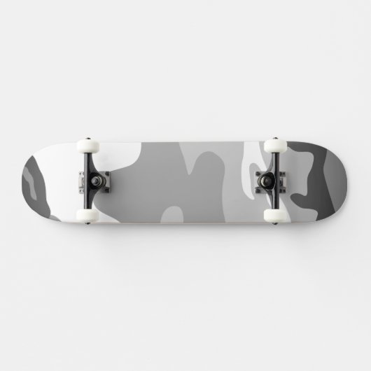 Gray Urban Military Camouflage Pattern Skateboard (Horizontaal)