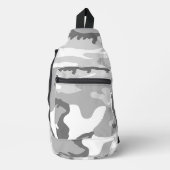 Gray Urban Military Camouflage Pattern Sling Bag (Voorkant)