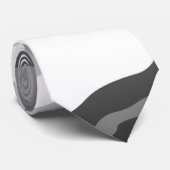 Gray Urban Military Camouflage Pattern Stropdas (Opgerold)