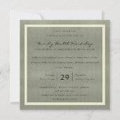 GRAY VELVET WHITE DAMASK CLASSIC WORKSHOP EVENT KAART (Voorkant)