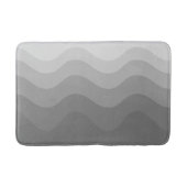 Gray Wavey Stripe Modern Bath Mat (Voorkant)