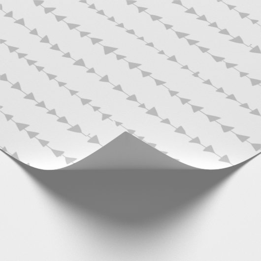 Gray White Aztec Arrows Pattern Cadeaupapier (Hoek)