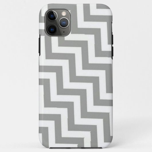 Gray White Chevron Case-Mate iPhone Case (Achterkant)