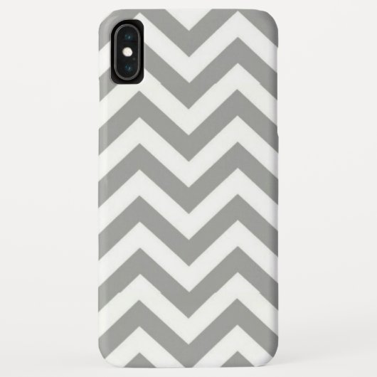 Gray White Chevron Case-Mate iPhone Case (Achterkant)