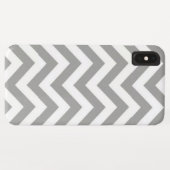 Gray White Chevron Case-Mate iPhone Case (Achterkant (horizontaal))