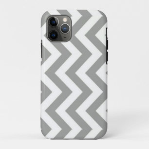 Gray White Chevron iPhone 11 Pro Hoesje