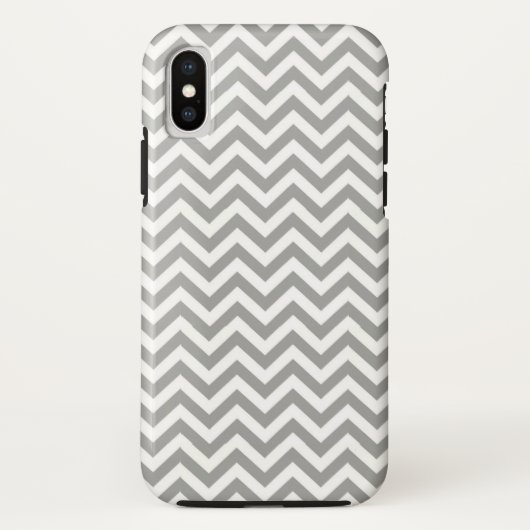 Gray White Chevron Case-Mate iPhone Case (Achterkant)