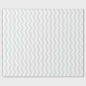 Gray & White Chevron Pattern Cadeaupapier (Vlak)