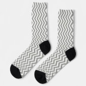 Gray White Chevron Sokken (Links)