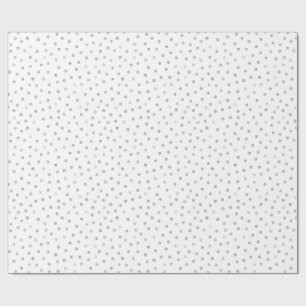 Gray White Confetti Stip Pattern Cadeaupapier