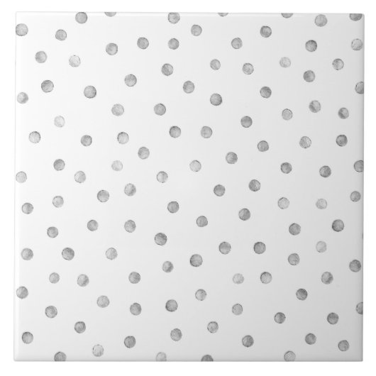 Gray White Confetti Stip Pattern Tegeltje (Voorkant)