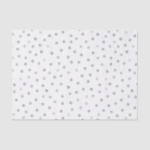 Gray White Confetti Stip Pattern Tissuepapier