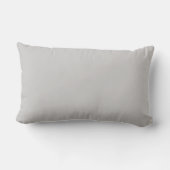 Gray White Custom Monogram Name Keepomwille Kussen (Achterkant)