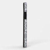 Gray & White Damask Monogram iPhone 5 Case-Mate iPhone Case (Achterkant/rechts)