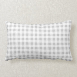 Gray White Gingham Pattern Kussen