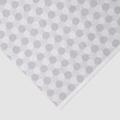Gray & White Hexagon Patroon Tissuepapier (Detail)