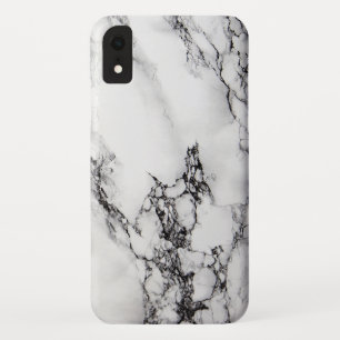 Gray White Marble Stone iPhone XR Hoesje