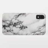Gray White Marble Stone Case-Mate iPhone Case (Achterkant (horizontaal))