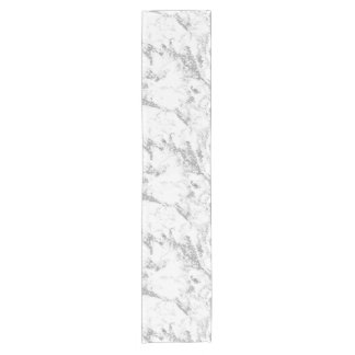 Gray White Marble Stone Pattern Table Runner Korte Tafelloper